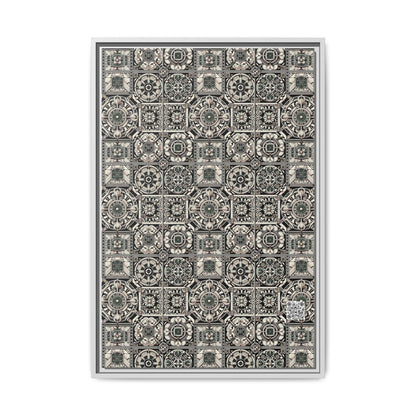 Cyber Garden Party Tech Garden Extravaganza Matte Canvas, Framed (multi-Color) - 8404 Design-45 A