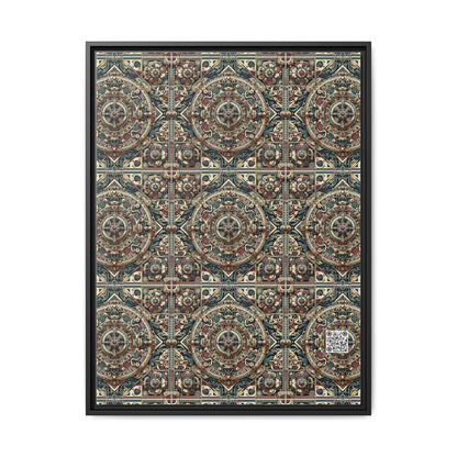 Urban Renaissance Historical Fusion With Street Edge Matte Canvas, Framed (multi-Color) - 8404 Design-57 A