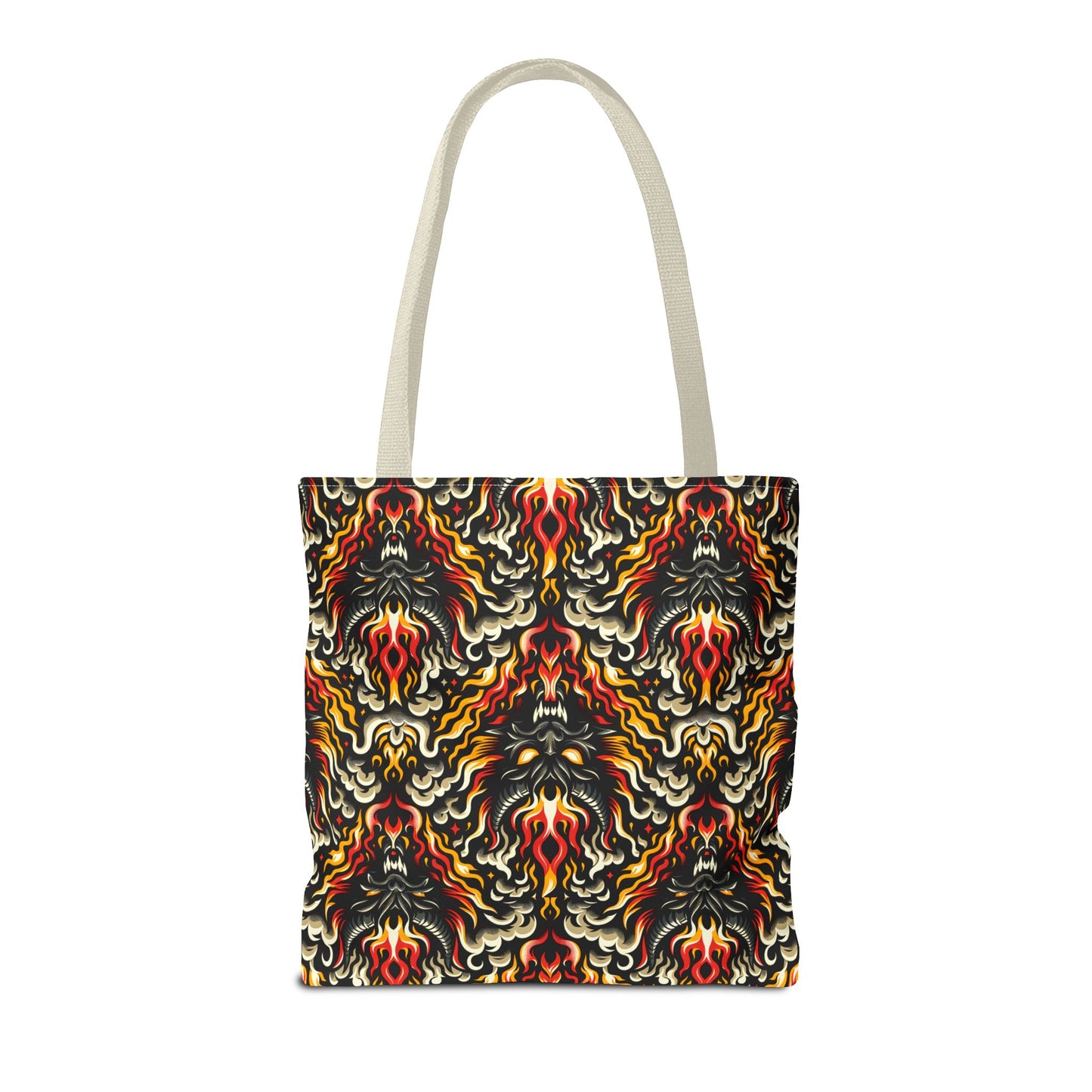 Flame Graphics Maximalist Streetwear Tote Bag - 8404 Design-59