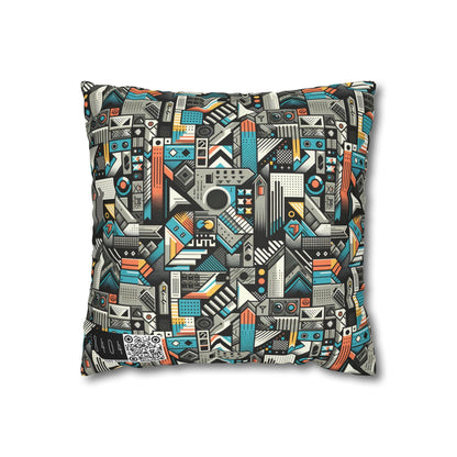 Digital Street Art Urban Street Style Spun Polyester Square Pillowcase - 8404 Design-81