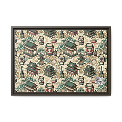 Cultural Artisanal Fusion Contemporary Cultural Elegance Matte Canvas, Framed (multi-Color) - 8404 Design-68 B