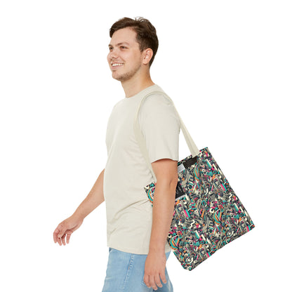 Digital Street Art Urban Street Style Tote Bag - 8404 Design-74