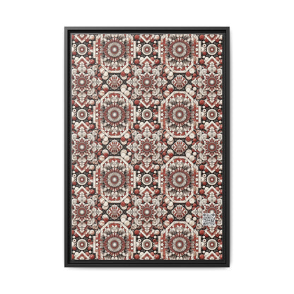 Neo Jomon Sculptural Aesthetics Artisanal Streetwear Matte Canvas, Framed (multi-Color) - 8404 Design-55 A
