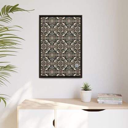 Cyber Garden Party Tech Garden Extravaganza Matte Canvas, Framed (multi-Color) - 8404 Design-66 A