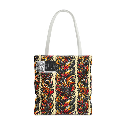 Flame Graphics Maximalist Streetwear Tote Bag - 8404 Design-65