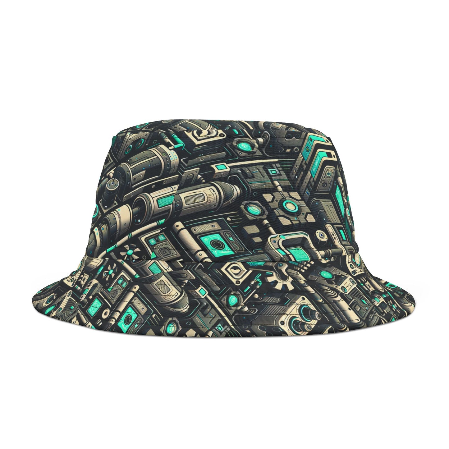 Tech Utility Fusion Modern Tech Streetwear Bucket Hat - 8404 Design-49