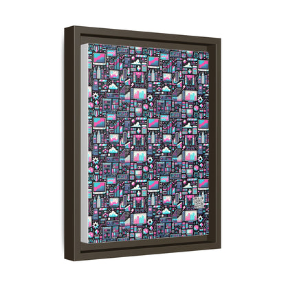 Digital Rebellion Youthful Streetwear with a Rebellious Digital Twist Matte Canvas, Framed (multi-color) - 8404 Design-71 A