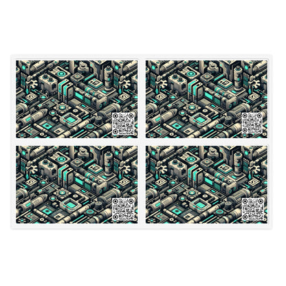 Tech Utility Fusion Modern Tech Streetwear Sticker Sheets - 8404 Design-49