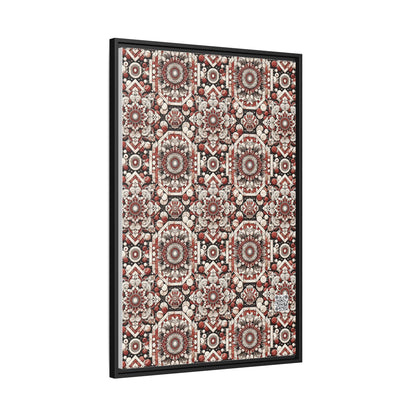 Neo Jomon Sculptural Aesthetics Artisanal Streetwear Matte Canvas, Framed (multi-Color) - 8404 Design-55 A
