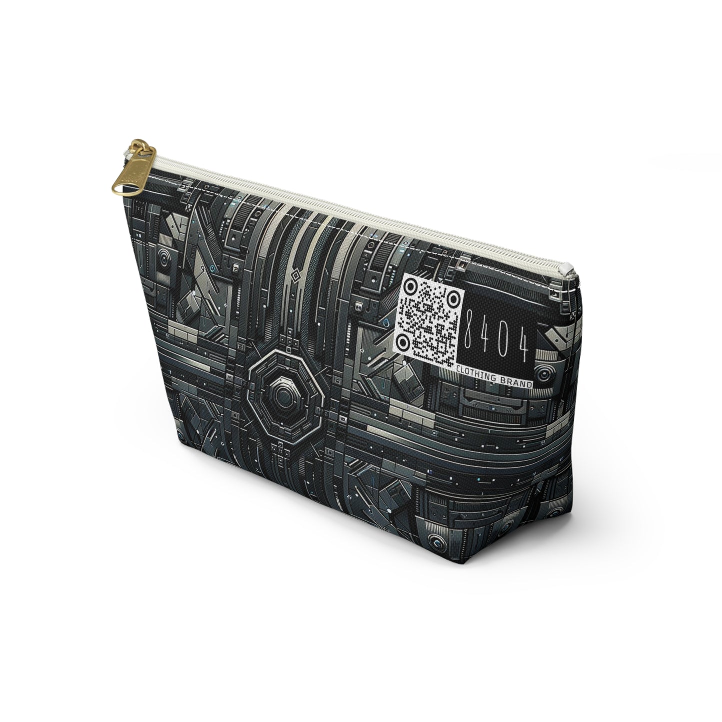 Tech Noir Futuristic Tech Aesthetic with a Dark Twist Accessory Pouch W T-bottom - 8404 Design-68