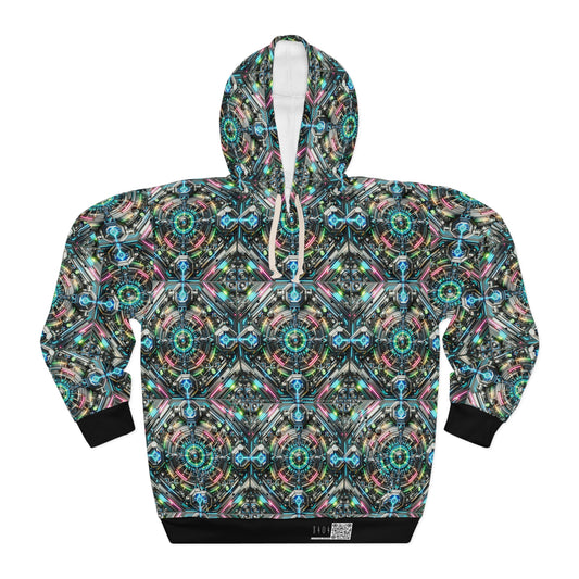 Tech-Infused Futurism Futuristic Tech Pullover Hoodie - 8404 Design-53