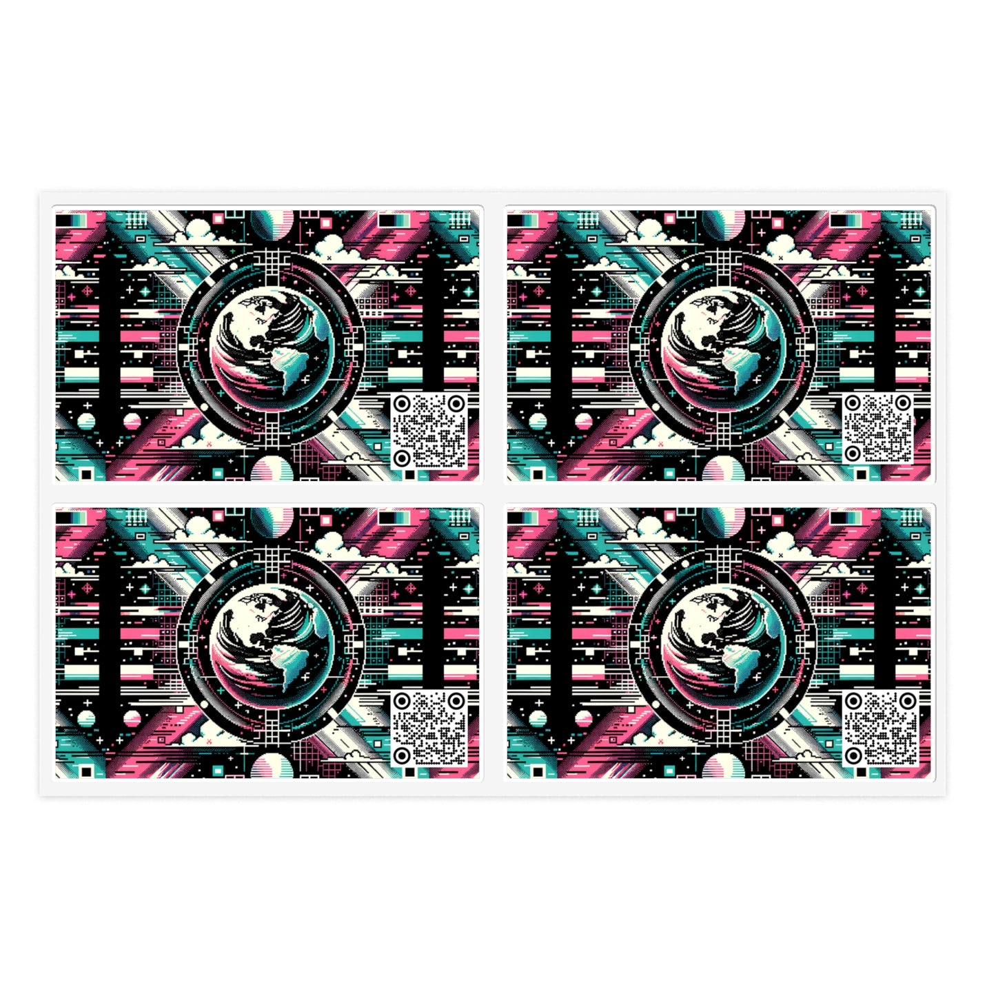 Digital Artistry Digital-native Streetwear Sticker Sheet - 8404 Design-62