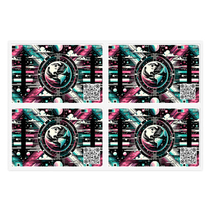 Digital Artistry Digital-native Streetwear Sticker Sheet - 8404 Design-62