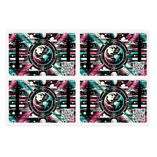 Digital Artistry Digital-native Streetwear Sticker Sheet - 8404 Design-62