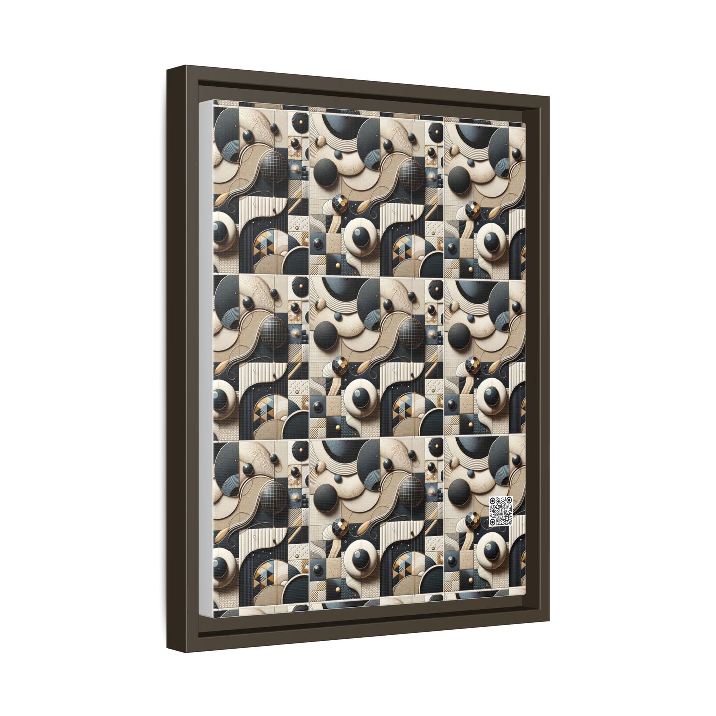 Tech-forward Luxe Streetwear Tech Luxe Fusion Matte Canvas, Framed (multi-color) - 8404 Design-71 A