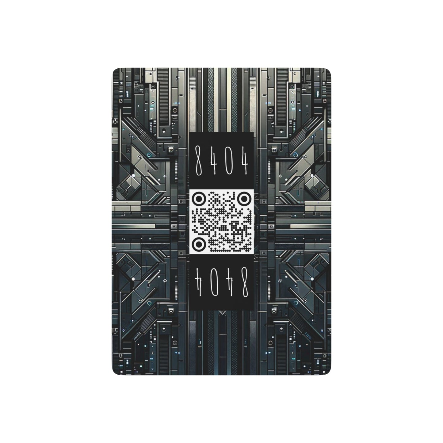 Tech Noir Futuristic Tech Aesthetic with a Dark Twist Poker Playing Cards - 8404 Design-68 B