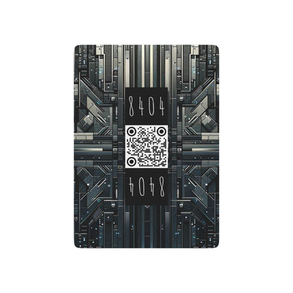 Tech Noir Futuristic Tech Aesthetic with a Dark Twist Poker Playing Cards - 8404 Design-68 B