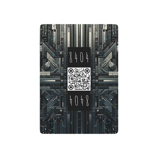 Tech Noir Futuristic Tech Aesthetic with a Dark Twist Poker Playing Cards - 8404 Design-68 B