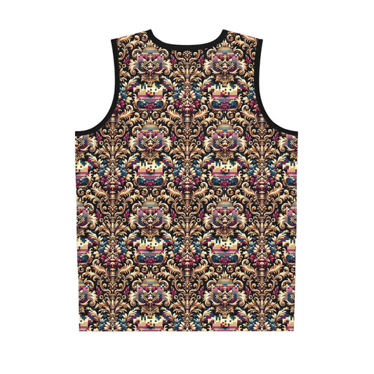 Digital Renaissance Modern Baroque Fusion Basketball Jersey - 8404 Design-53