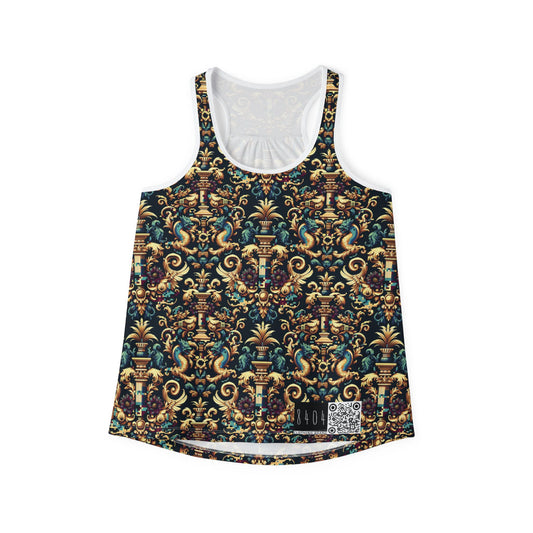 Digital Renaissance Modern Baroque Fusion Women's Tank Top - 8404 Design-57