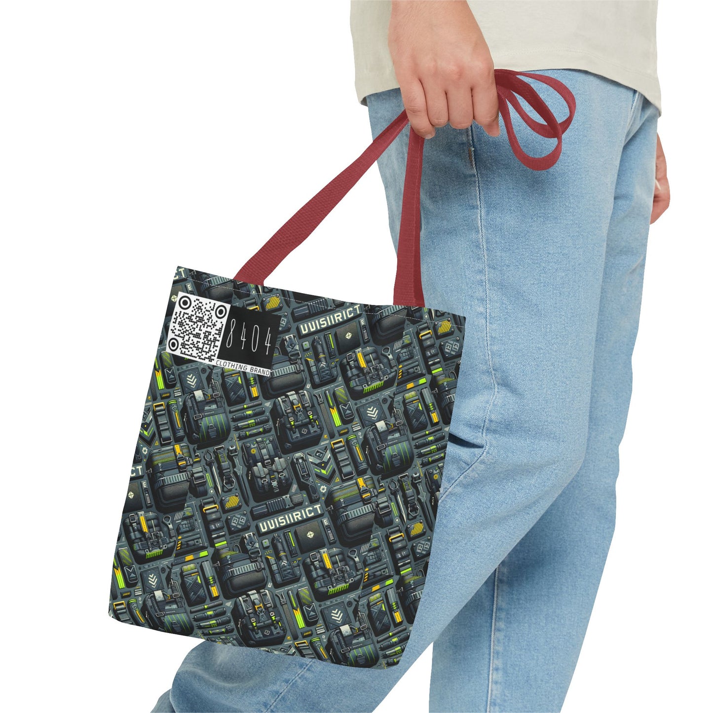 Tech Utility Streetwear Futuristic Tech-Forward Tote Bag - 8404 Design-47