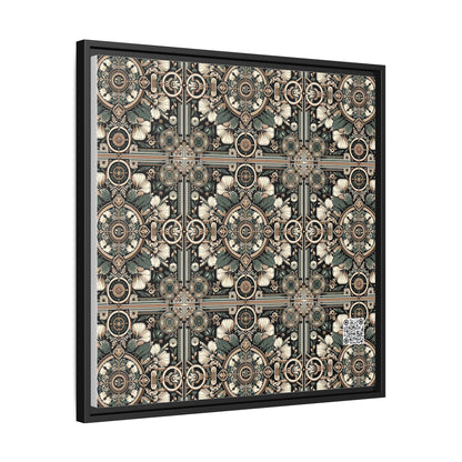 Cyber Garden Party Tech Garden Extravaganza Matte Canvas, Framed (multi-Color) - 8404 Design-66 A