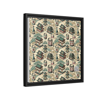 Cultural Artisanal Fusion Contemporary Cultural Elegance Matte Canvas, Framed (multi-Color) - 8404 Design-68 B