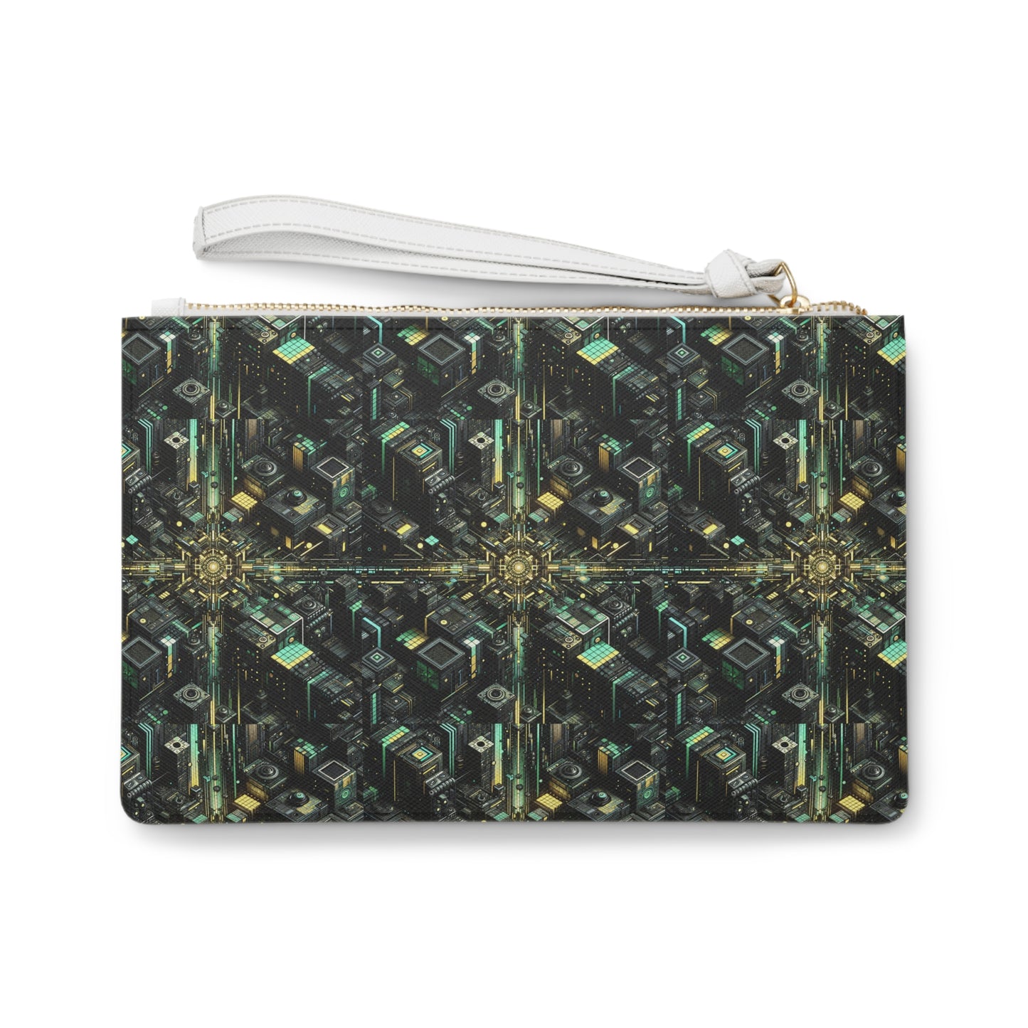 Tech Noir Graphics Tech-Inspired Streetwear Clutch Bag - 8404 Design-66