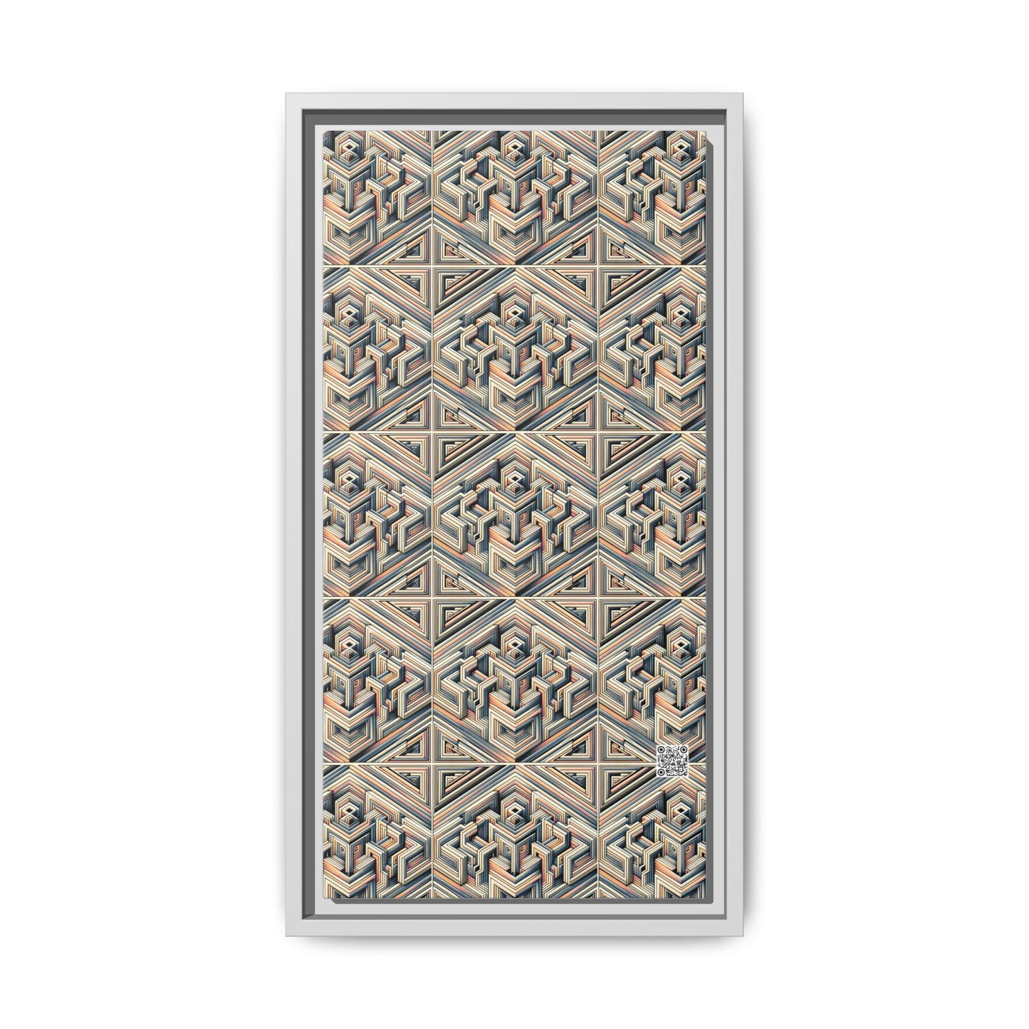 Tech Illusion Graphics Futuristic Artistry Matte Canvas, Framed (multi-color) - 8404 Design-52 B