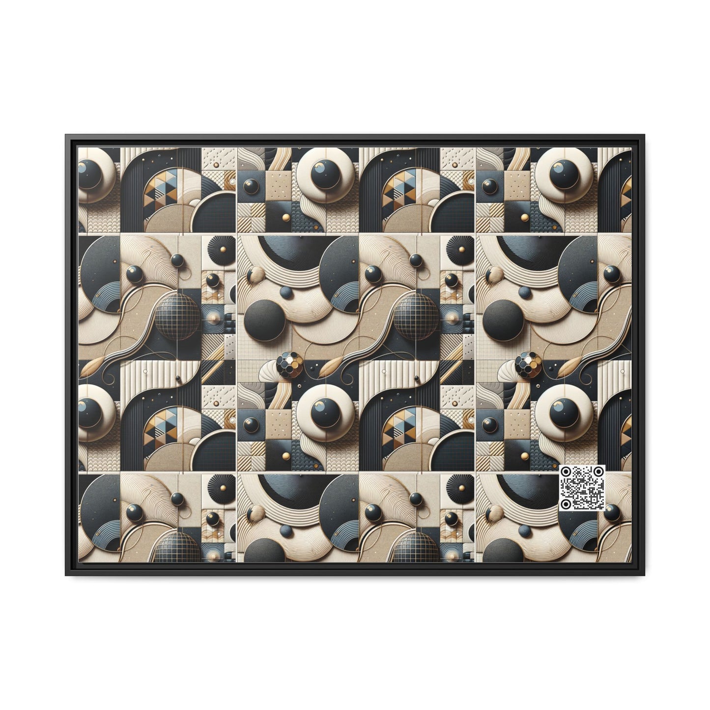 Tech-forward Luxe Streetwear Tech Luxe Fusion Matte Canvas, Framed (multi-color) - 8404 Design-71 A