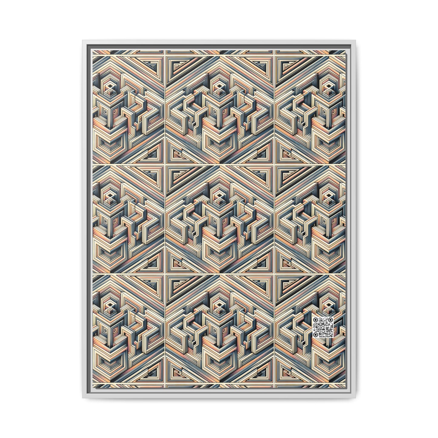 Tech Illusion Graphics Futuristic Artistry Matte Canvas, Framed (multi-color) - 8404 Design-52 A