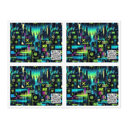 Digital Dystopia Tech Noir Sticker Sheets - 8404 Design-55