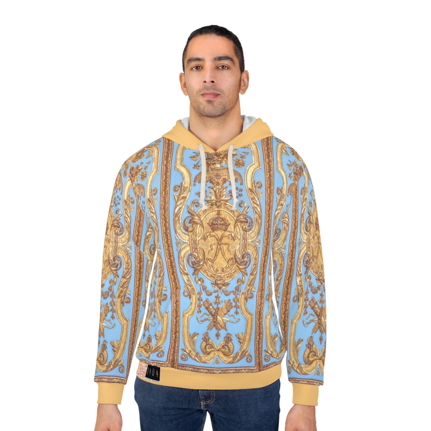 8404 Unisex Adult's "Royal" Fashion Pullover Hoodie in Gold