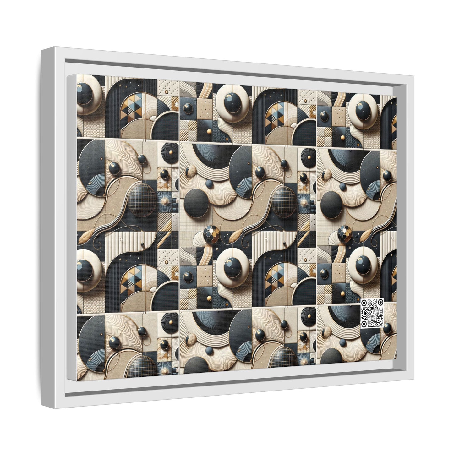 Tech-forward Luxe Streetwear Tech Luxe Fusion Matte Canvas, Framed (multi-color) - 8404 Design-71 A