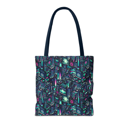 Digital Rebellion Tech-Inspired Streetwear Tote Bag - 8404 Design-58