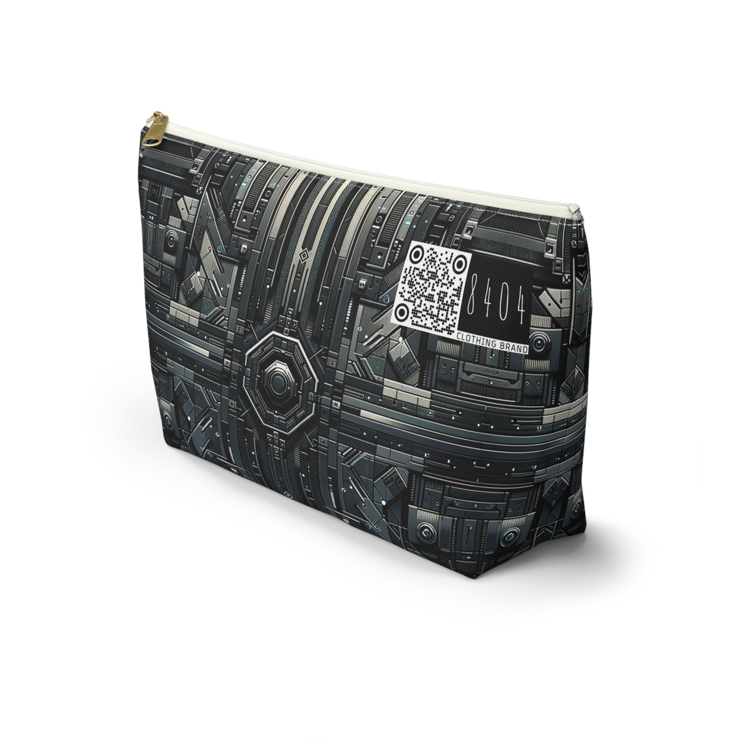 Tech Noir Futuristic Tech Aesthetic with a Dark Twist Accessory Pouch W T-bottom - 8404 Design-68