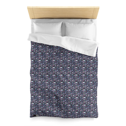 Digital Rebellion Youthful Streetwear with a Rebellious Digital Twist Microfiber Duvet Cover - 8404 Design-71