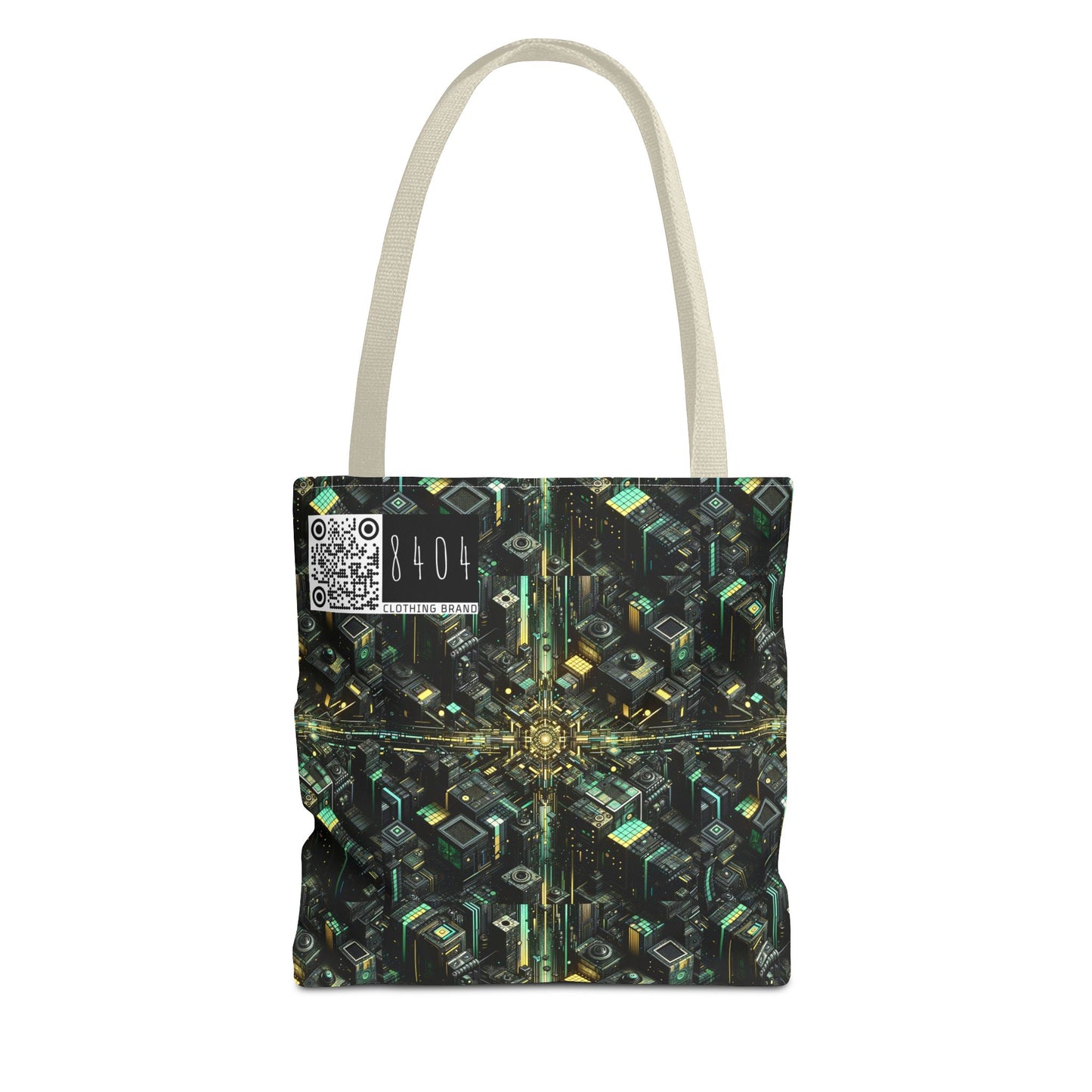 Tech Noir Graphics Tech-Inspired Streetwear Tote Bag - 8404 Design-66