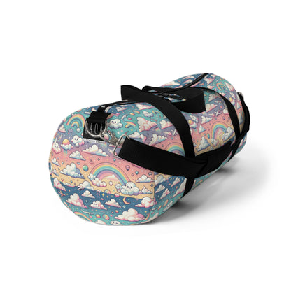 Digital Dreamland Whimsical and Nostalgic Streetwear With a Digital Twist Duffel Bag - 8404 Design-58