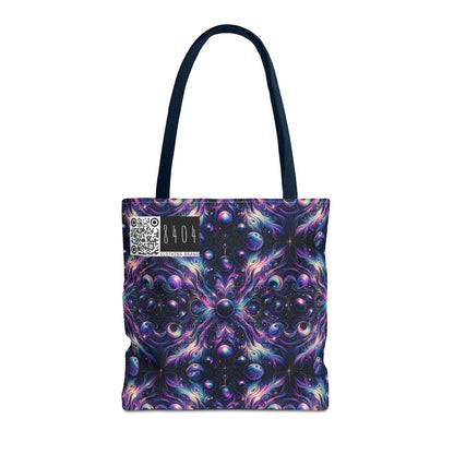 Galactic Hues Tech-Forward Cosmic Fusion Tote Bag - 8404 Design-41