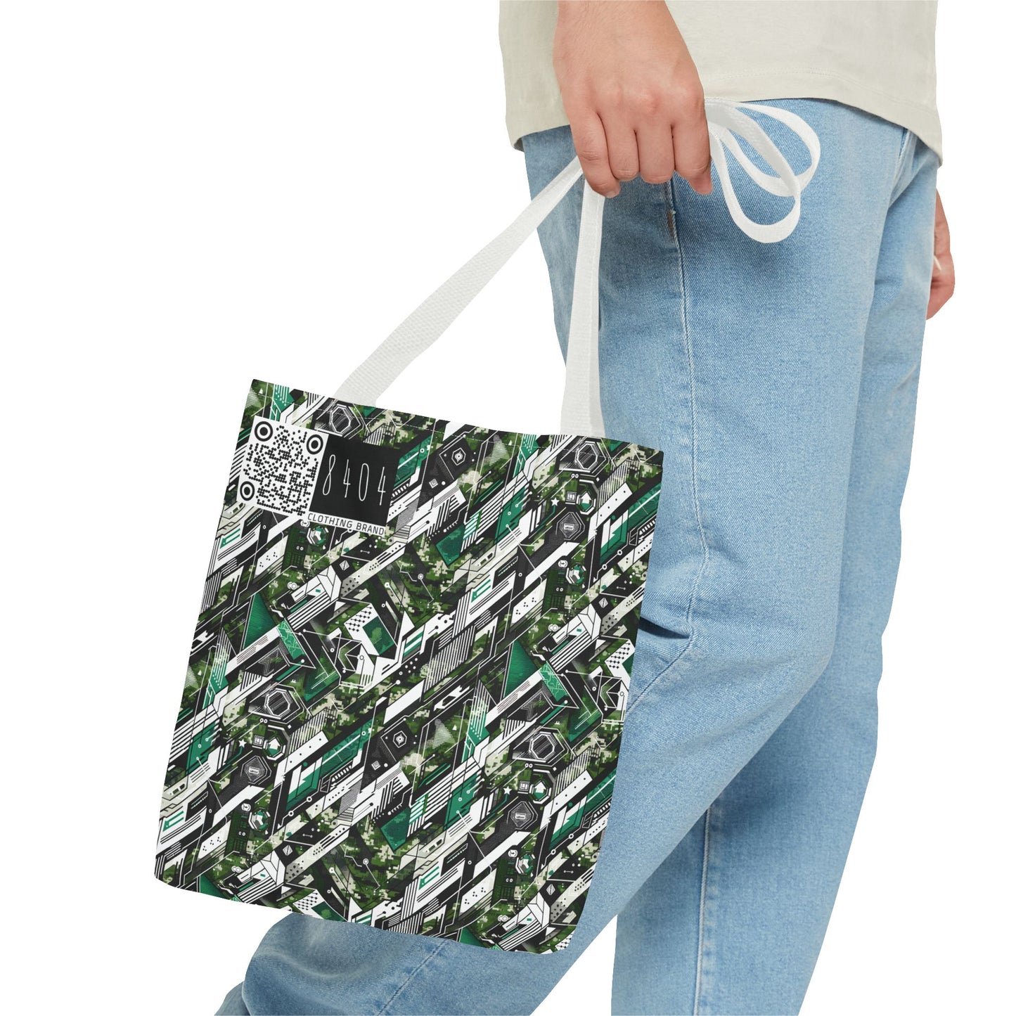 Tech Camo Fusion Tech-Forward Streetwear With a Futuristic Edge Tote Bag - 8404 Design-63