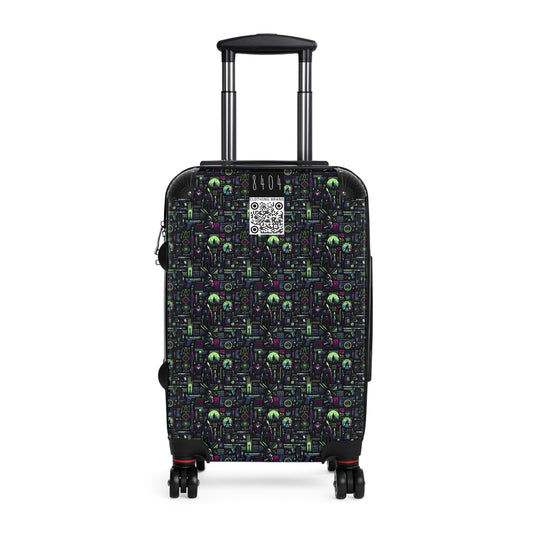 Tech Noir Futuristic Cyberpunk Suitcase - 8404 Design-63