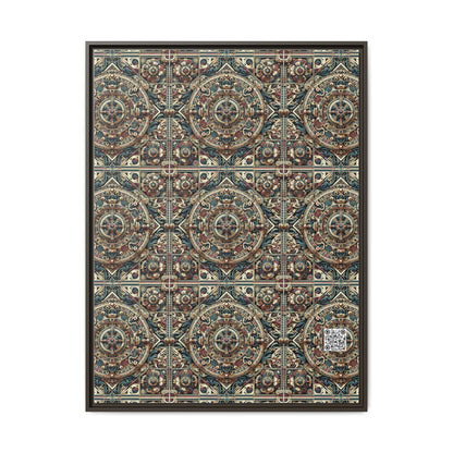 Urban Renaissance Historical Fusion With Street Edge Matte Canvas, Framed (multi-Color) - 8404 Design-57 A