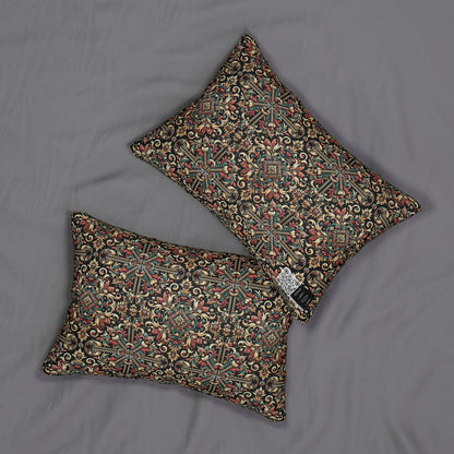 Streetwear Renaissance Artistic Clash of Old and New Spun Polyester Lumbar Pillow - 8404 Design-46 B