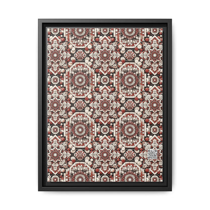 Neo Jomon Sculptural Aesthetics Artisanal Streetwear Matte Canvas, Framed (multi-Color) - 8404 Design-55 A