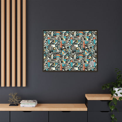 Digital Street Art Urban Street Style Matte Canvas, Framed (multi-color) - 8404 Design-81 A