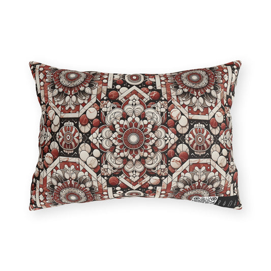 Neo Jomon Sculptural Aesthetics Artisanal Streetwear Outdoor Pillow - 8404 Design-55
