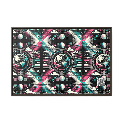 Digital Artistry Digital-native Streetwear Matte Canvas, Framed (multi-color) - 8404 Design-62 A