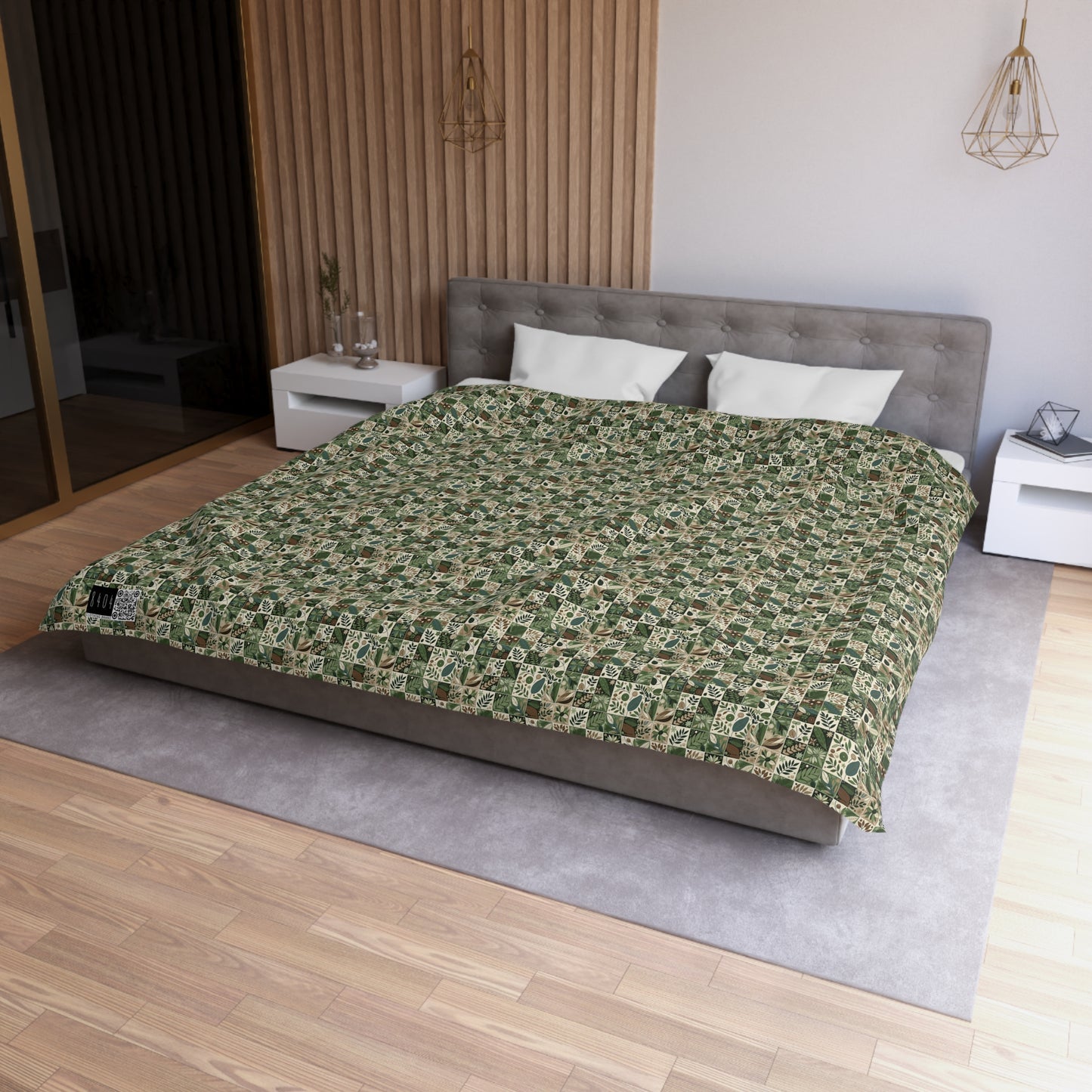 Streetwear Sustainability Environmentally Conscious Streetwear with a Natural Aesthetic Microfiber Duvet Cover - 8404 Design-57