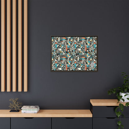 Digital Street Art Urban Street Style Matte Canvas, Framed (multi-color) - 8404 Design-81 A